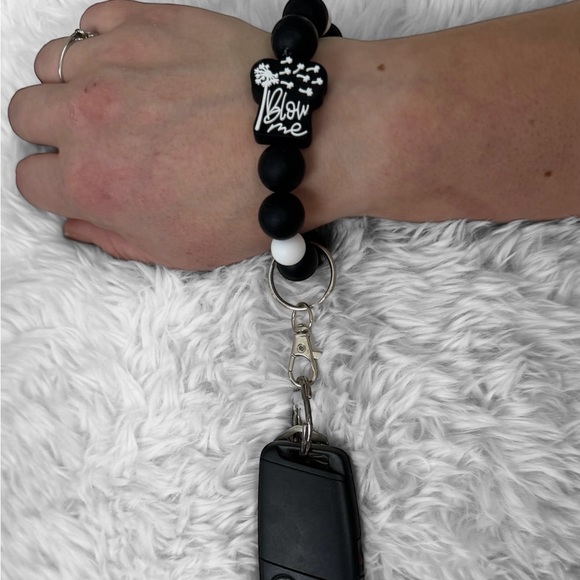 Blow Me Silicone Wristlet Keychain, 6 3/4 inch - Picture 3 of 3